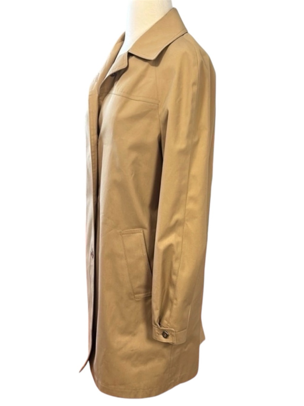 London Fog Tan Classic Vintage Short Trench Coat, Womens size 6 Regular - Picture 10 of 16